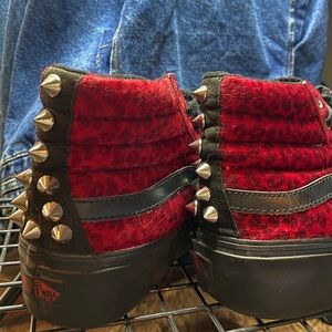 Velvet Deadly Platform Vans